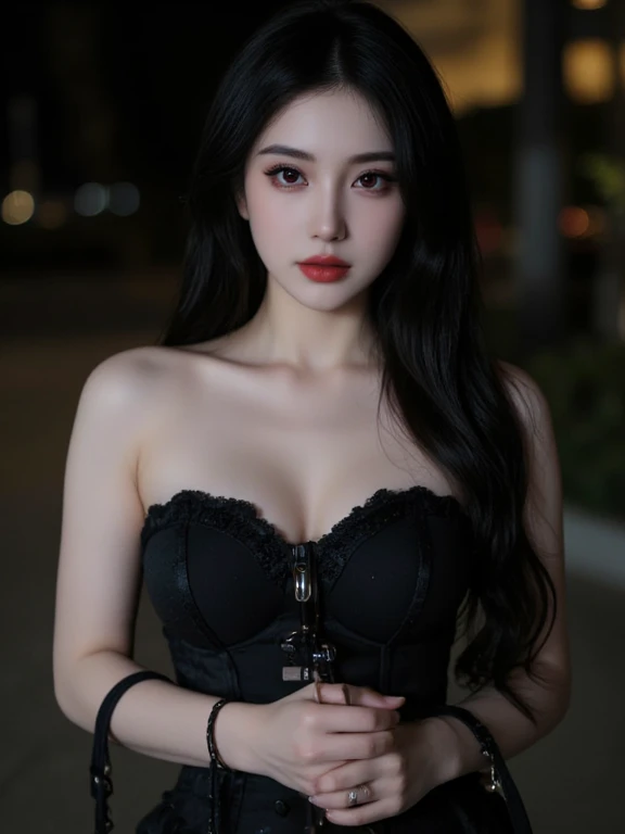a very sensual female character, more sensual, appearing semi-naked from the Gothic style with a full body , long hair and very beautiful, a lot of sensuality