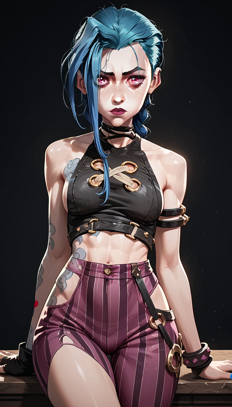 (masterpiece:1.2, best quality), (real picture, intricate details), (1lady, solo, upper body, big tits)
Clothes: edgy, avant-garde, experimental
Appearance: shaved head or bold hair color, dramatic makeup, unconventional fashion choices
Behavior: rebellious, non-conformist, provocative
Location: urban art district, underground music scene
Hobbies: attending punk shows, creating mixed media art, experimenting with different subcultures
Values: individuality, authenticity, creative expression
Inspirations: punk rock music, counterculture icons, avant-garde art movements
Personality traits: bold, daring, unconventional.