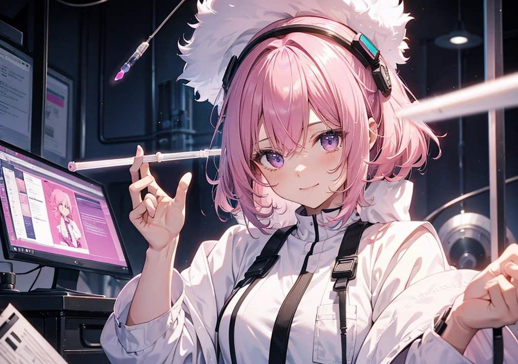 mystia lorelei, (masterpiece:1.1), (best quality:1.1), 1girl, Real light and shadow, anime face, 4k, 8k, 1girl,, okamisty, animal ears, wings, head scarf, japanese clothes, short hair, pink hair,epic, detail texture, pinkhair, (blue eyes:1.5), ((((pink hair:1.35 colored inner hair,ear breathing)))),((blue_eyes:1.3))),intricate eyes,beautiful detailed eyes,symmetrical eyes,big eyes:1.5,(((lustrous skin:1.5,bright skin: 1.5,skin tanned,shiny skin,very shiny skin,shiny body,plastic glitter skin,exaggerated shiny skin,illuminated skin))),(detailed body,(detailed face)), cute,slutty,erotic,daring, (((medieval man clothes,adventurer man clothing,winter coat,unbuttoned shirt))),(((intricate outfit,intricate clothes,embroidered outfit,ornate outfit,embroidered clothes,ornate clothes))), (dynamic pose:1.0),happy,smile,(centered,scale to fit dimensions,Rule of thirds), (ultra detailed,extremely detailed),(photorealistic artwork:1.37),(extremely detailed CG unity 8k wallpaper),(((vibrant colors,vibrant theme))),(intricate),(masterpiece),(best quality),