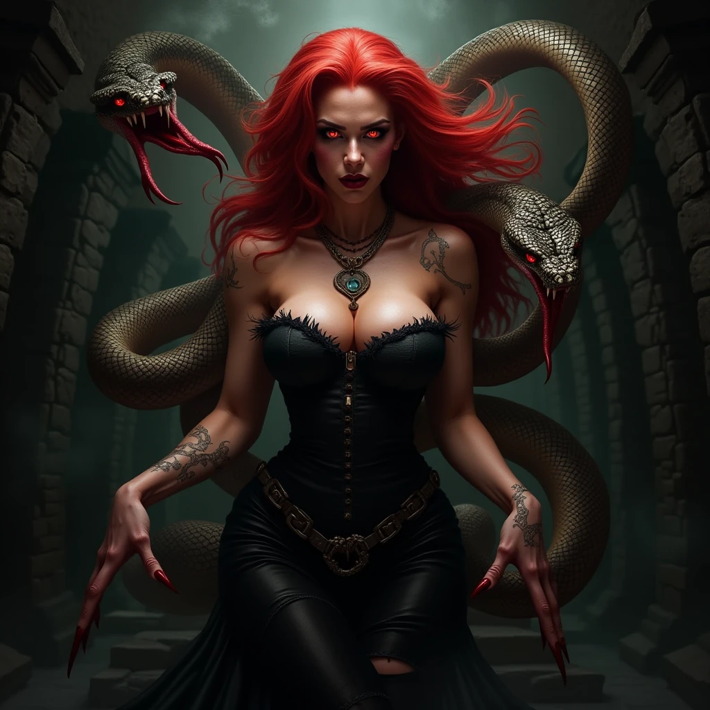 Elizabeth Bathory,Dragon's horn,Dragon tail,Poor milk,huge tit,Cocked buttocks,adolable