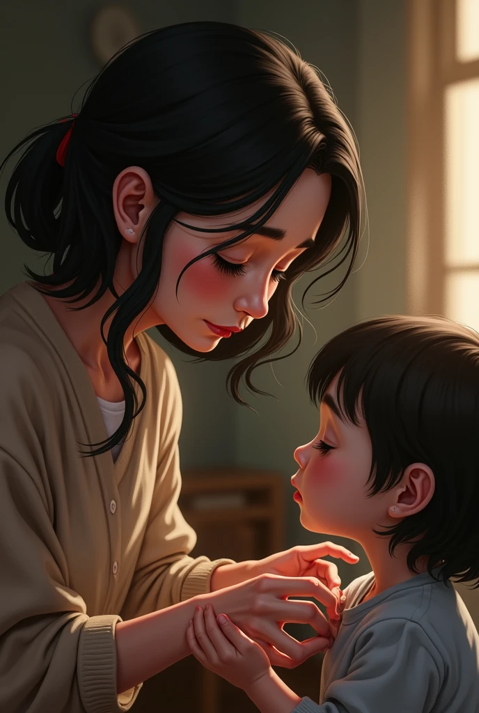 A grandmother and a young man in a romantic situation --auto --s2