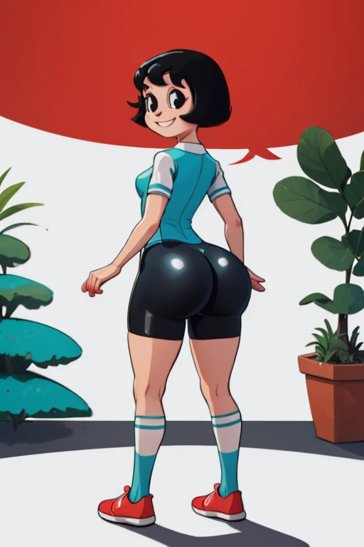 Uriko, brown short hair, brown eyes, solo, cute, lips,  smiling,  sitting. on all fours showing ass,  cameltoe,  close up, rear view, back view,  ass focus,
UriJAK, track jacket, (sleeves past wrists:1.1),  tight white bike shorts ,sneakers, socks ,
in a large aquarium,  dark area,  large glass windows, fish
(insanely detailed, beautiful detailed face, masterpiece, best quality)  <lora:Uriko:0.7> <lora:SidewayAss:0.6>