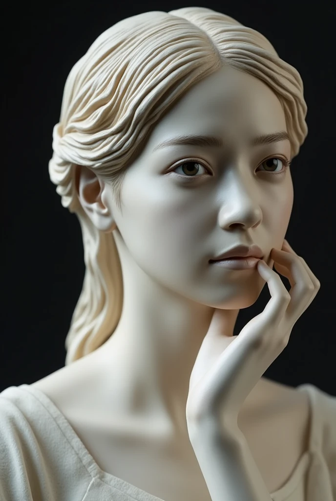 Icreate *18 year old Caucasian, girl, brunette hair, highly detailed face and beautiful clear bl ue eyes, big natural , long hair, she is gyn, bending over, seductive smirk"
"NG Deeplegative_V1_75T, (greyscale:1.2), cross-eye, paintings, sketches, (worst quality:
2), (low quality:2), (normal quality:2), loves, normal quality, ((monochrone)), ((grays cale)), skin spots, acne, skin bleatshes, age spot, glans* Instagram -1