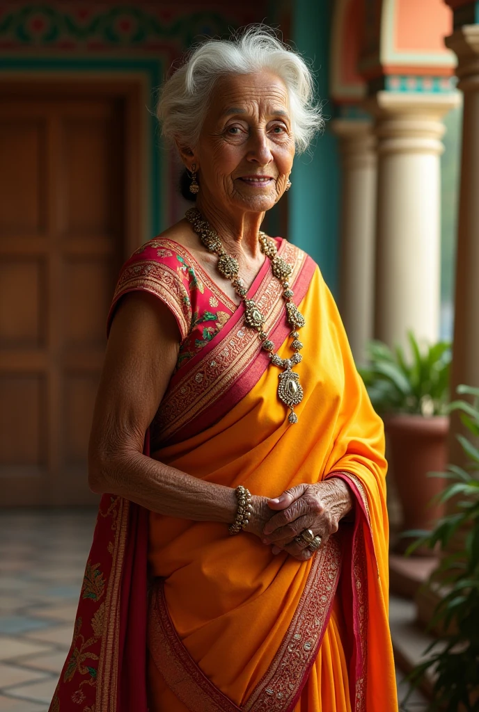 50 year old Indian woman in tight chudidar