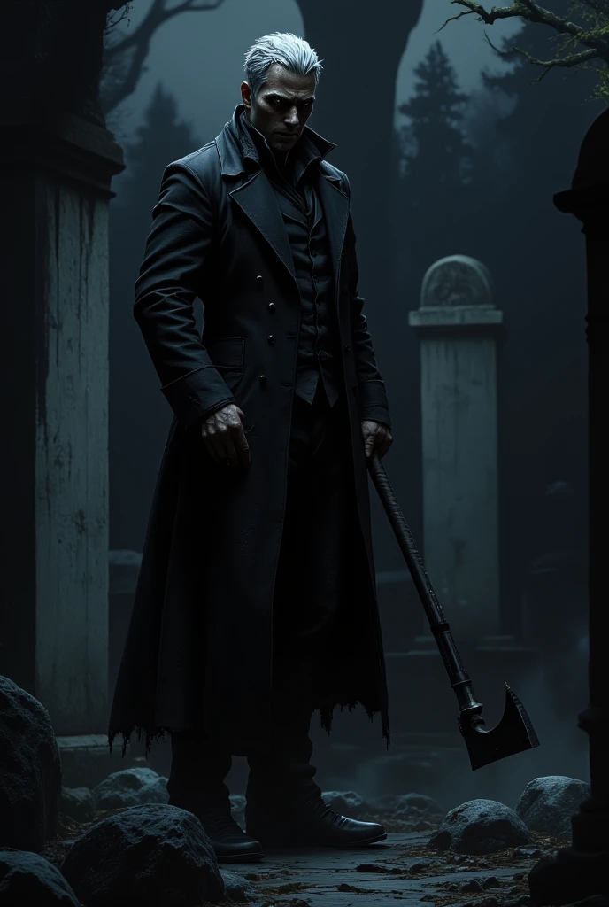 Arsène Lupin out in the night in front of an imperial palace to perform his next sneaky burglary