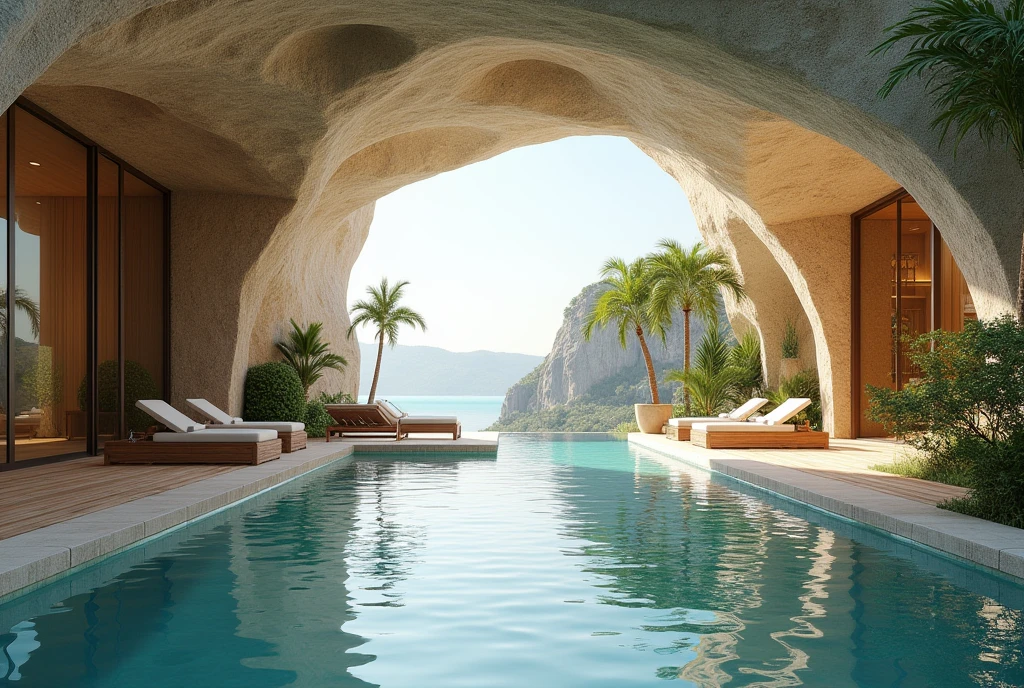 A luxurious pool