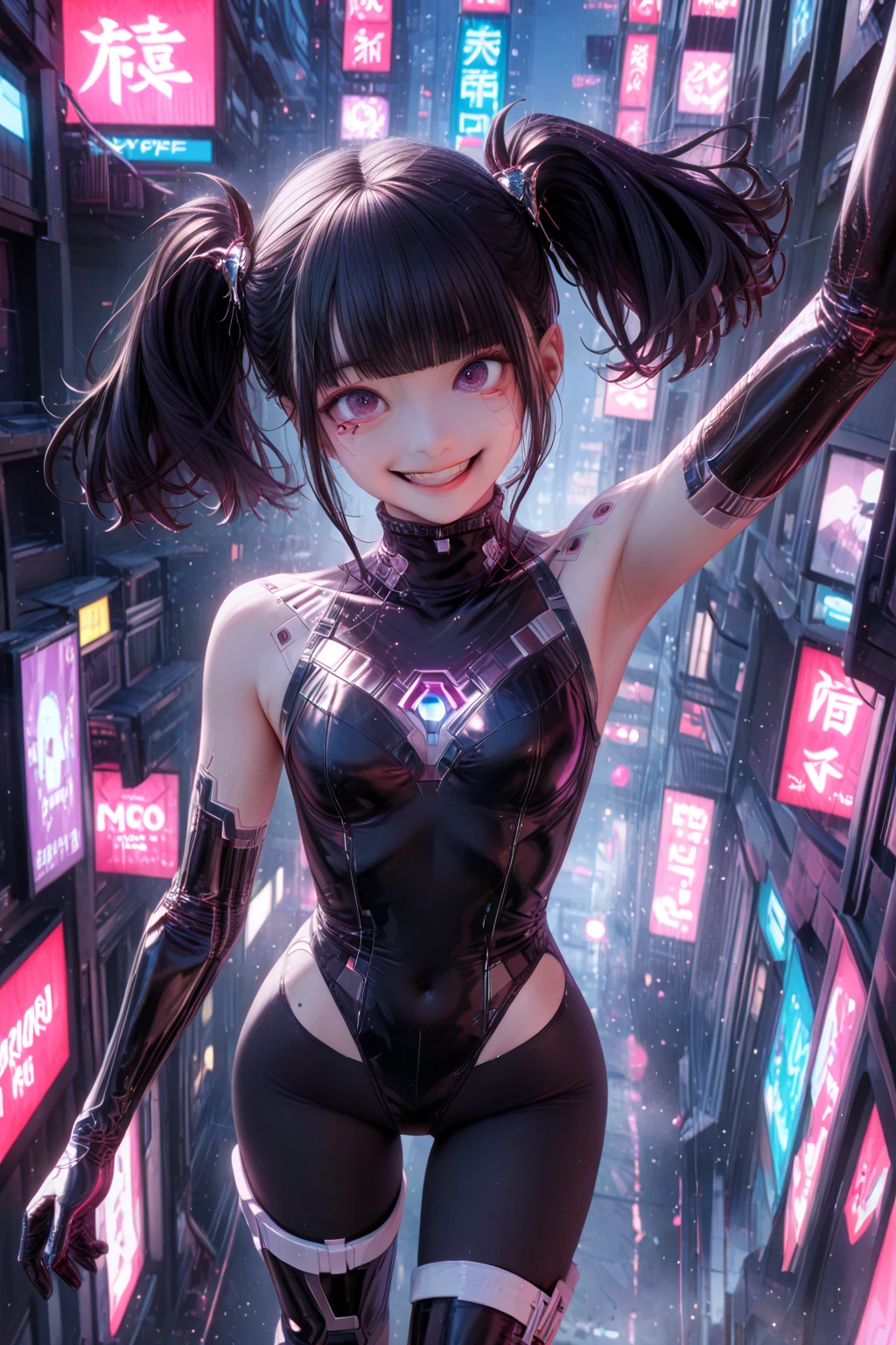 27 year old woman, petite woman, female, smile, smiling, has a big cute bow in her hair, 1woman, best quality, outdoor, high definition, beautiful,, deep throat, stuck in the wall, no extra limbs, no extra legs, no extra arms and hands