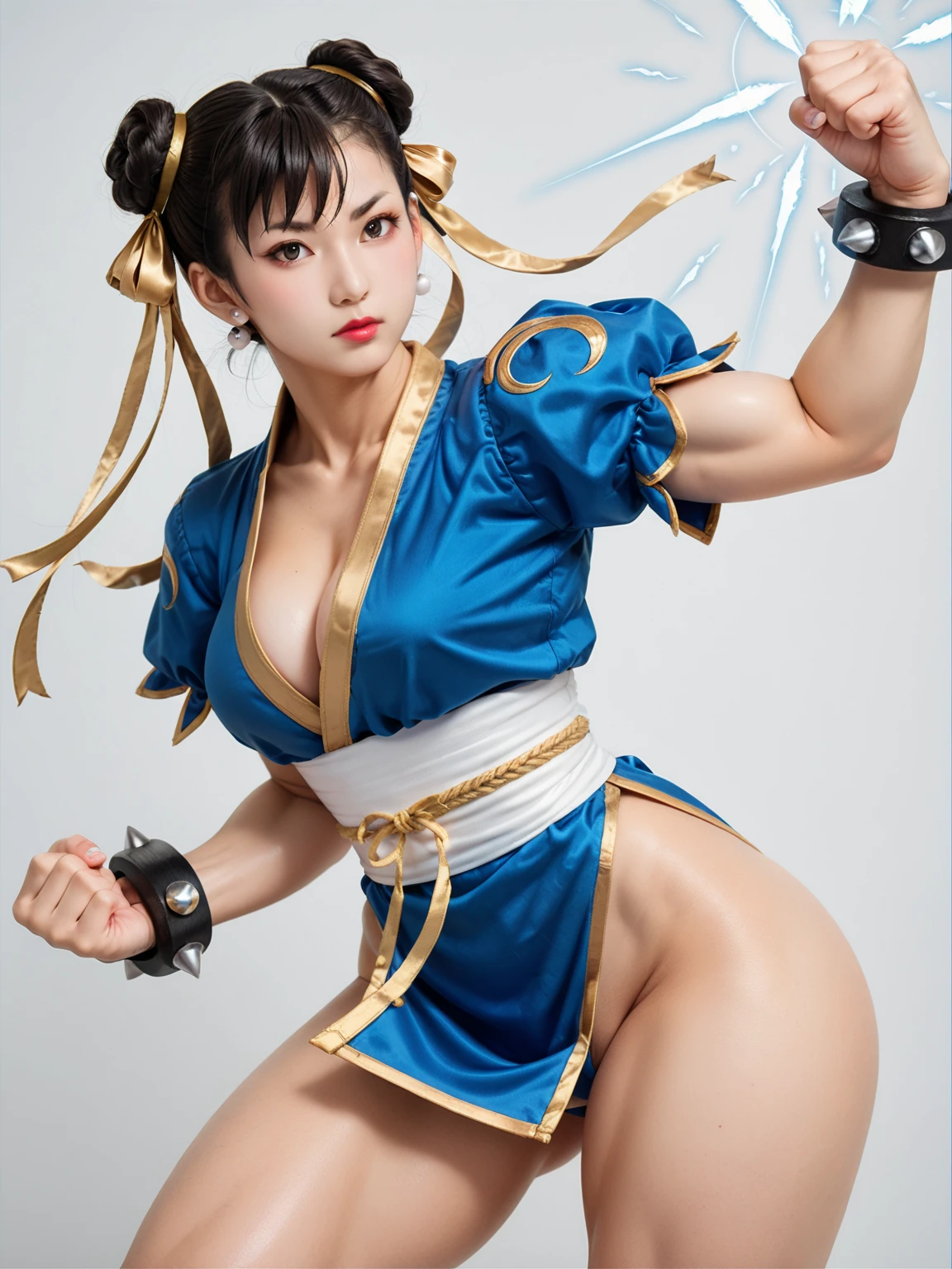 anime artwork of <lora:Chun-Li SD1.5:1.2>
Chun-Li a woman in a blue outfit kicking a kick naked, anime style, key visual, vibrant, studio anime, highly detailed