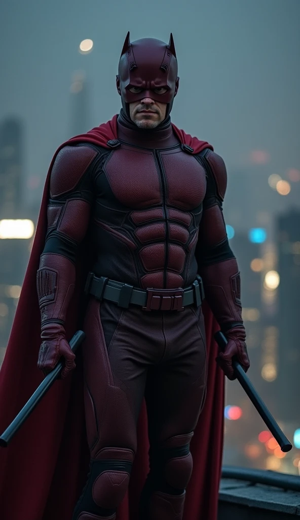 Red suit superhero, Black gloves and boots with a red mask, with a big penis