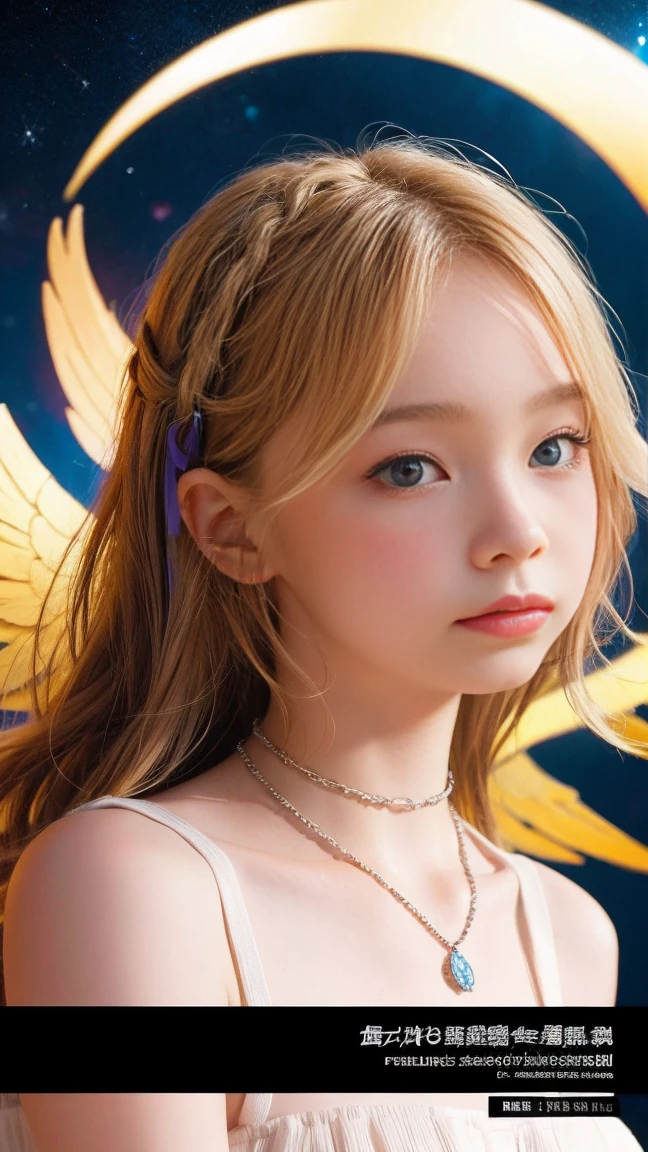 (ultra high res, photorealistic, realistic, best quality, photo-realistic), (highly detailed skin, visible pores), (real person, photography), (((yellow hanfu, Chinese style)))), realistic, YELLOW background, upper body, (8k, raw photo, best quality, masterpiece), (1 girl RUSSIAN BLONDE CHILD PORTRAIT ), photon mapping, radiosity, physics-based rendering, automatic white balance, ((haunting smile, long hair)), watery eyes,  (blush|cute and playful|lovely|thin|thick bangs|beauty|twintail|hair bun,),(looking at the viewer),(irises and pupils are rounded,pupil reflects the environment,eyes are not the same size),