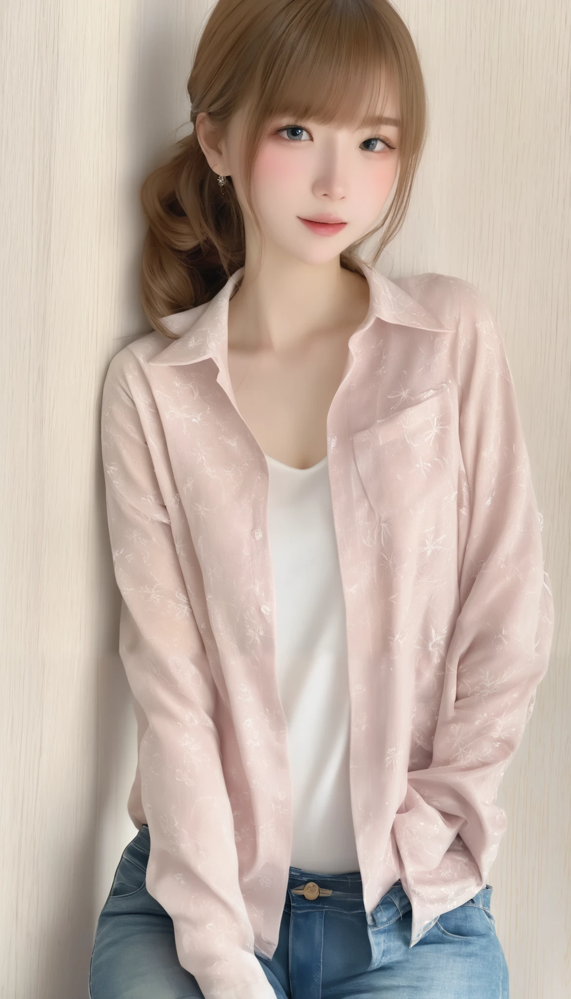 (((Simple configuration)))、(((Background is a white wall:1.2)))、 One Girl、 perfect anatomy、絵のように beautiful、sketch、 very delicate 、Cloud-like wall、、 floral、 Delicate Depiction、Abstract、 Overall bright colors 、Gentle colors、 Taisho Romance、(Masterpiece、 best quality 、 best quality 、 Official Art、 beautiful, beautiful:1.2)、