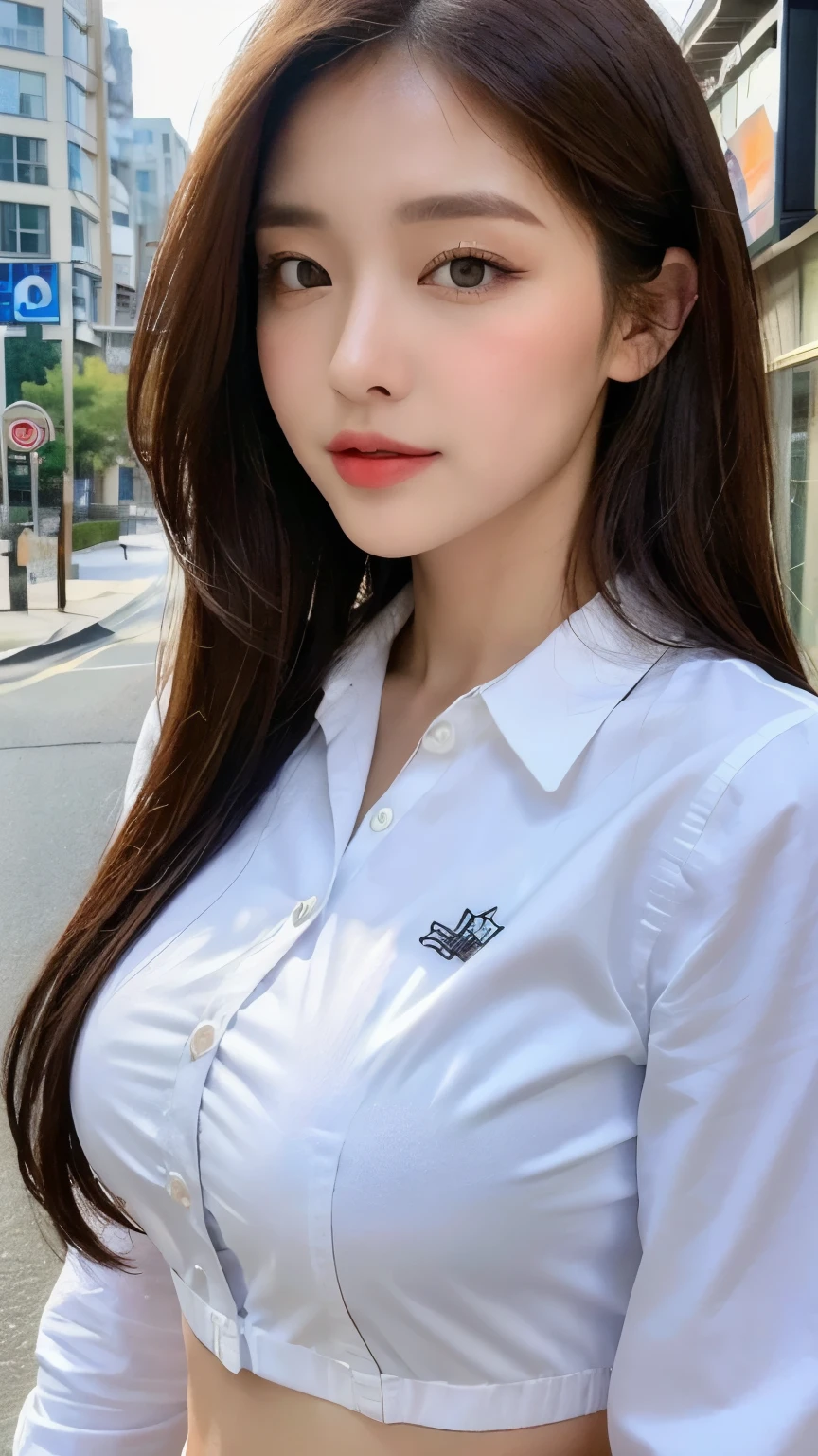 in school uniform
