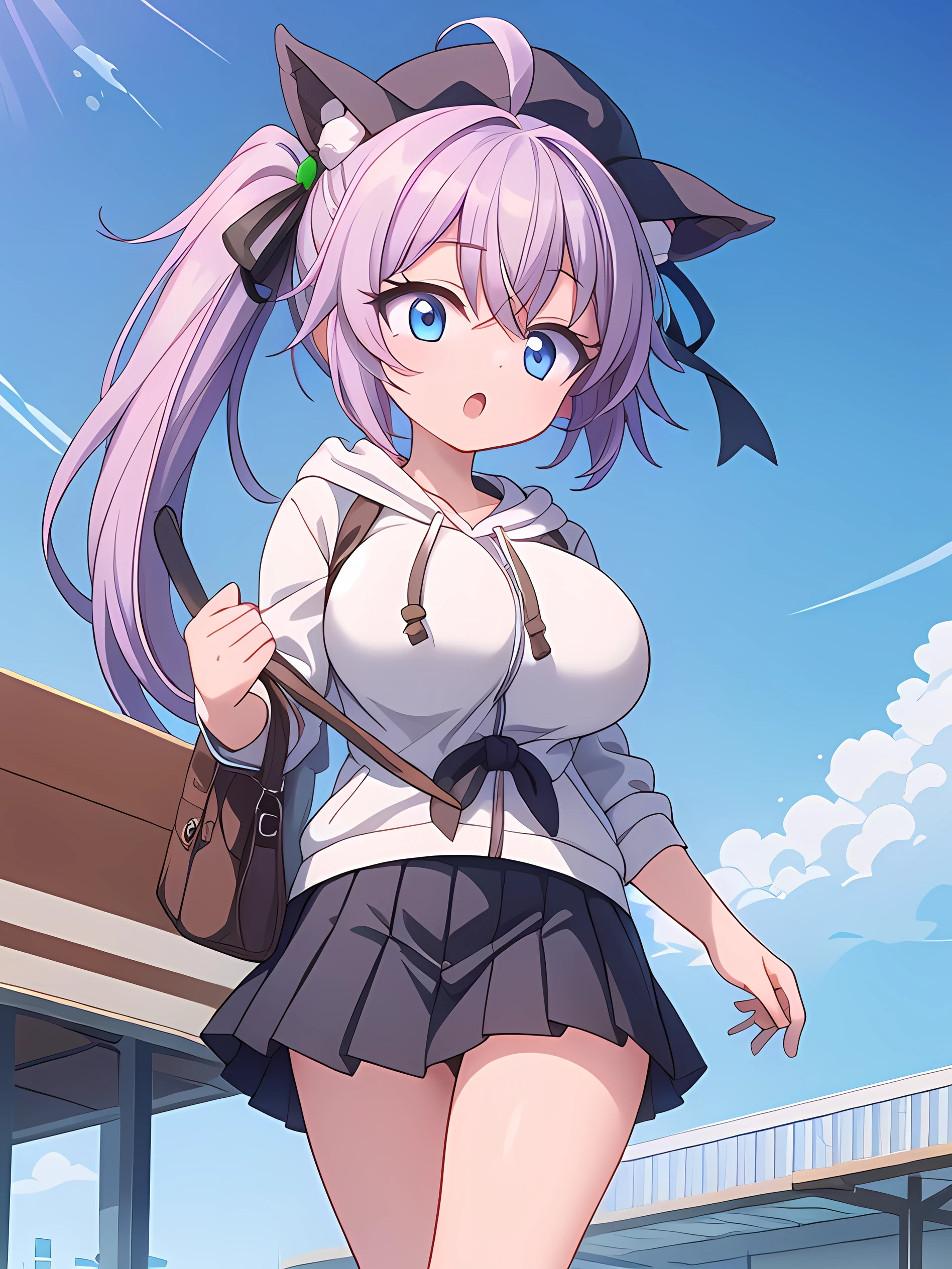 8K、masterpiece、Japanese、Woman wearing glasses、Neon（nod)、from the front、smile、Childish、Small breasts、See-through underwear、night、Bedroom、Show your underwear、mini skirt