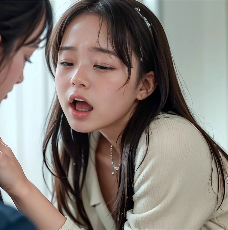 In the hospital,White nurse's uniform,huge tit,nose hook,weeping ,Extremely exciting,Suffocating,Can't breathe,climaxing,climaxing