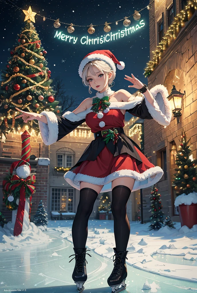 NieR:Automata,2B,a pretty woman,Christmas,16:9,4K