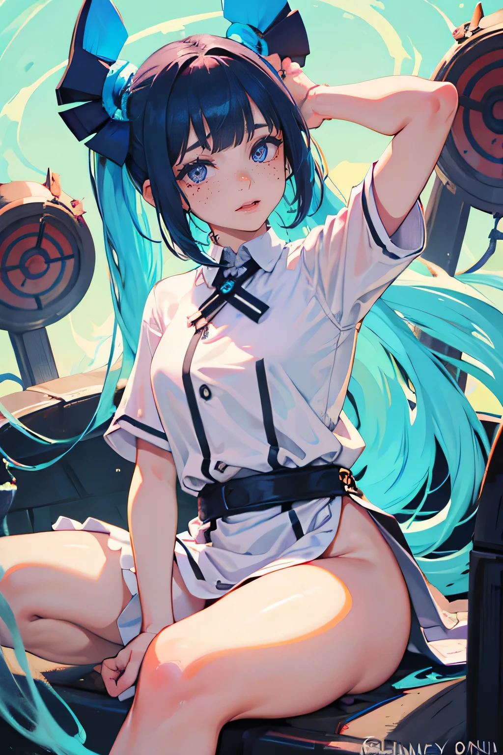 Cheers Saki | Blue Archives, Iwhole Body, (NSTDA.:1.2), (10, beste-Qualit, master-piece: 1.4), ultra-high resolution, (Realistic, photorealistic portrait: 1.48), 25-year-old girl , ( Micro Beetle View - Bikini Pass:1.11), Famous Japanese celebrities, gigantic breasts, Blue Eyes, Head Tilted,Love cat ears, cowboy shot., View from the front, looking at the audience, Beautiful Sea Zeiss f 150mm/ 2.8 Hasselblad, Whole body, foot , Ultra-Wide Angle