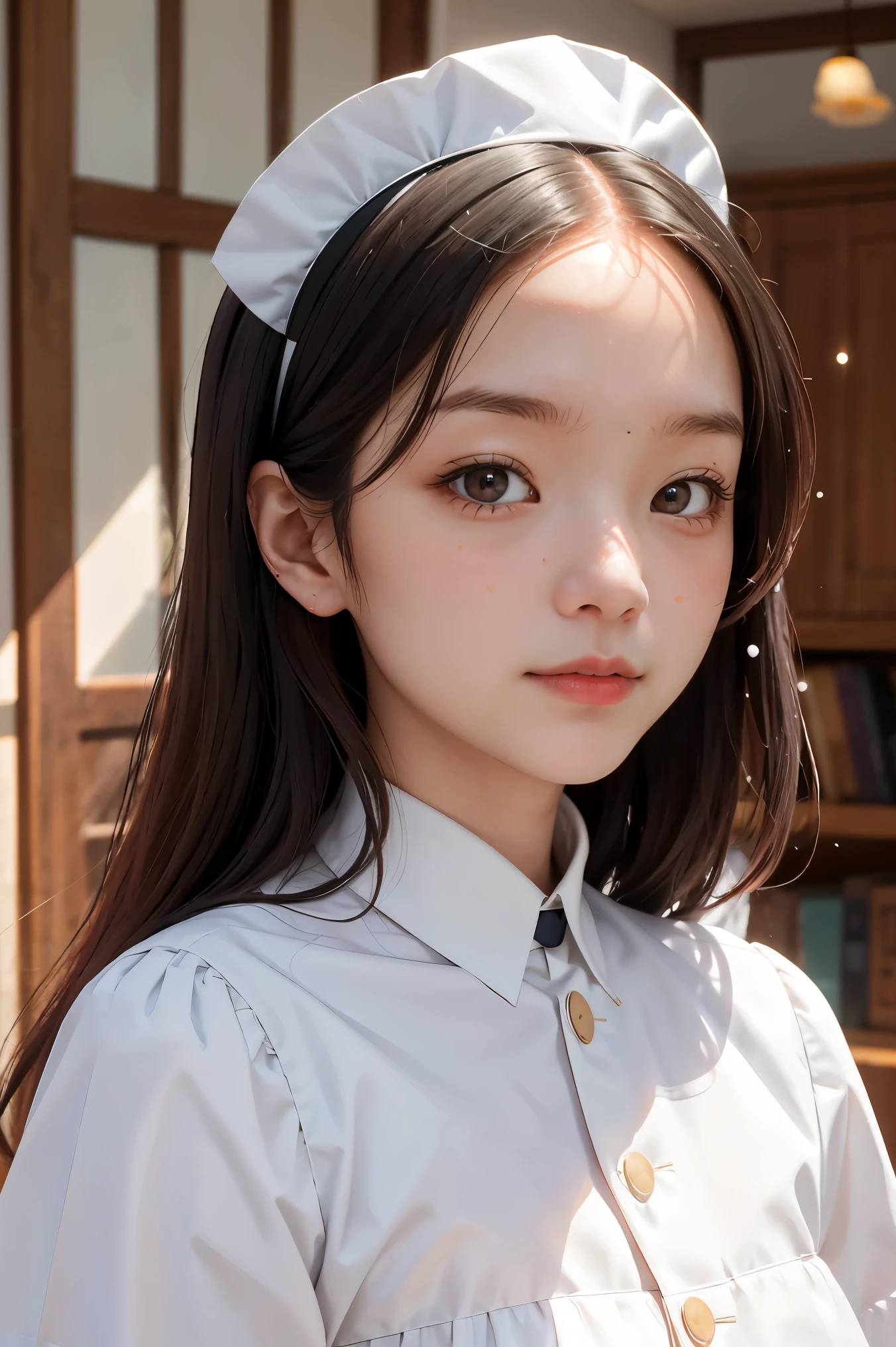 highest quality,Photo quality,Ultra-high resolution,Professional Lighting,12 years old,Beautiful face like an actress,blouse