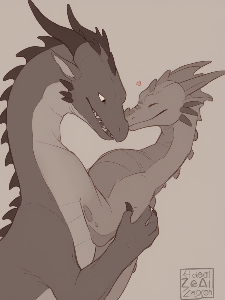 ((Furry、Young Lizard Juvenile、、Giving a blowjob、))、Black body、White belly、Toned body、、Two white horns、Sparkling blue eyes、Friendly friend、cool、Hotel room、Midnight