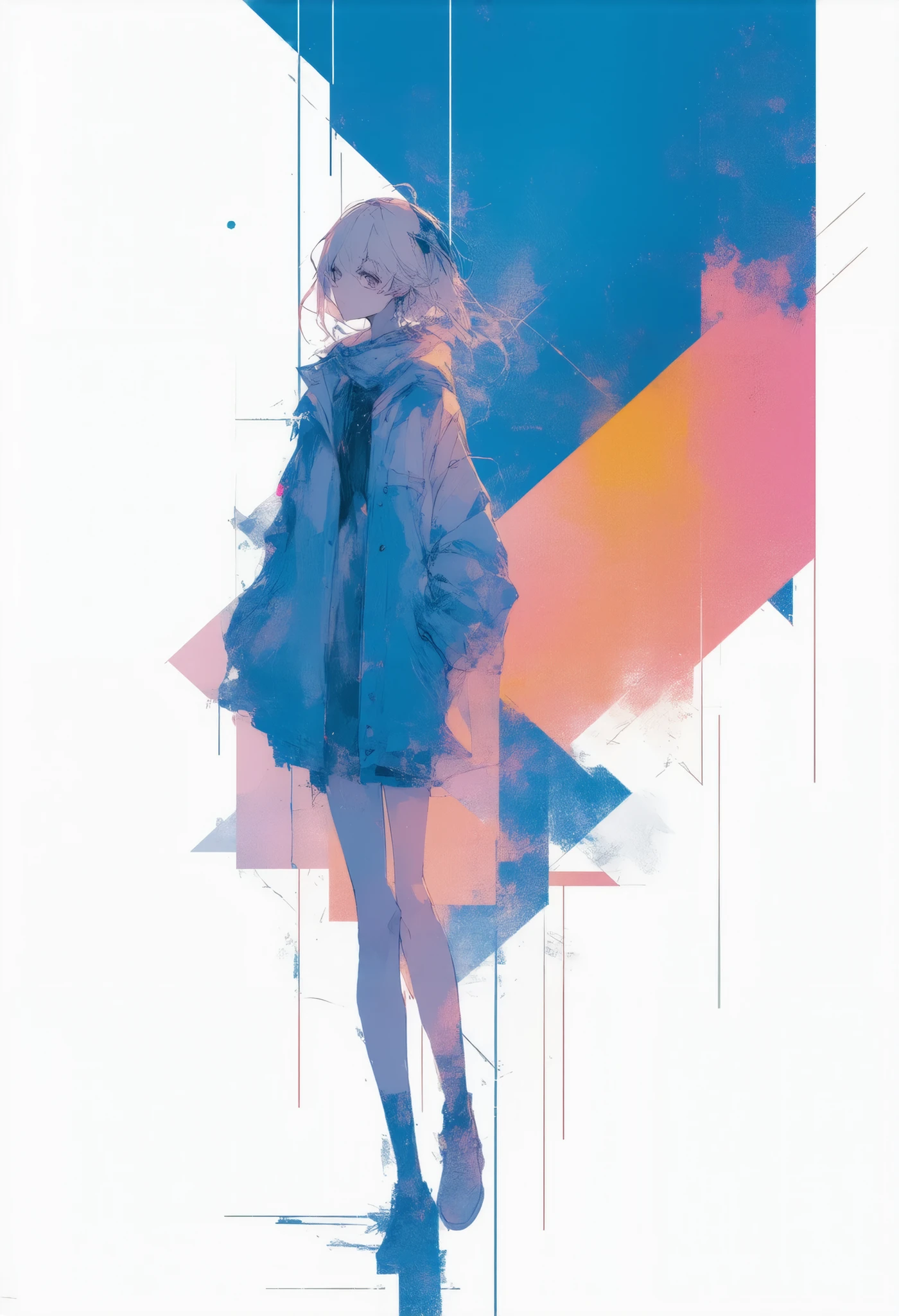 Perfect alignment, Cute little monkey in jacket，Crystal Vase，Rose flower, Wearing sunglasses, cheerfulness, Standing position, Abstract beauty, Centered, Looking at the camera, Facing the camera, Approaching perfection, Dynamic, Highly detailed, Smooth, Sharp Focus, 8K, hight resolution, Illustration, art by carne griffiths and wadim kashin, White background、Colorful Sunglasses
