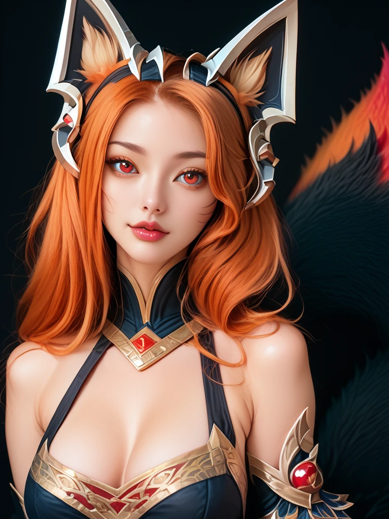 masterpiece, (photorealistic:1.4), best quality, beautiful lighting,
1girl, upper body, dungeons, fires, magic, fight, highres, silver plate armor, metal pants, knight, ahri \(league of legends\), league of legends, medium breasts, k/da \(league of legends\), animal ears, solo, fox ears, long hair, blonde hair, brown eyes, fox girl, fox tail, k/da ahri, ((multiple tails)),
RAW photo, 8k uhd, film grain, professional lighting, photon mapping, radiosity, physically-based rendering