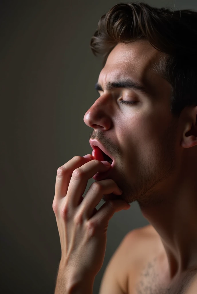 Man sucking penis