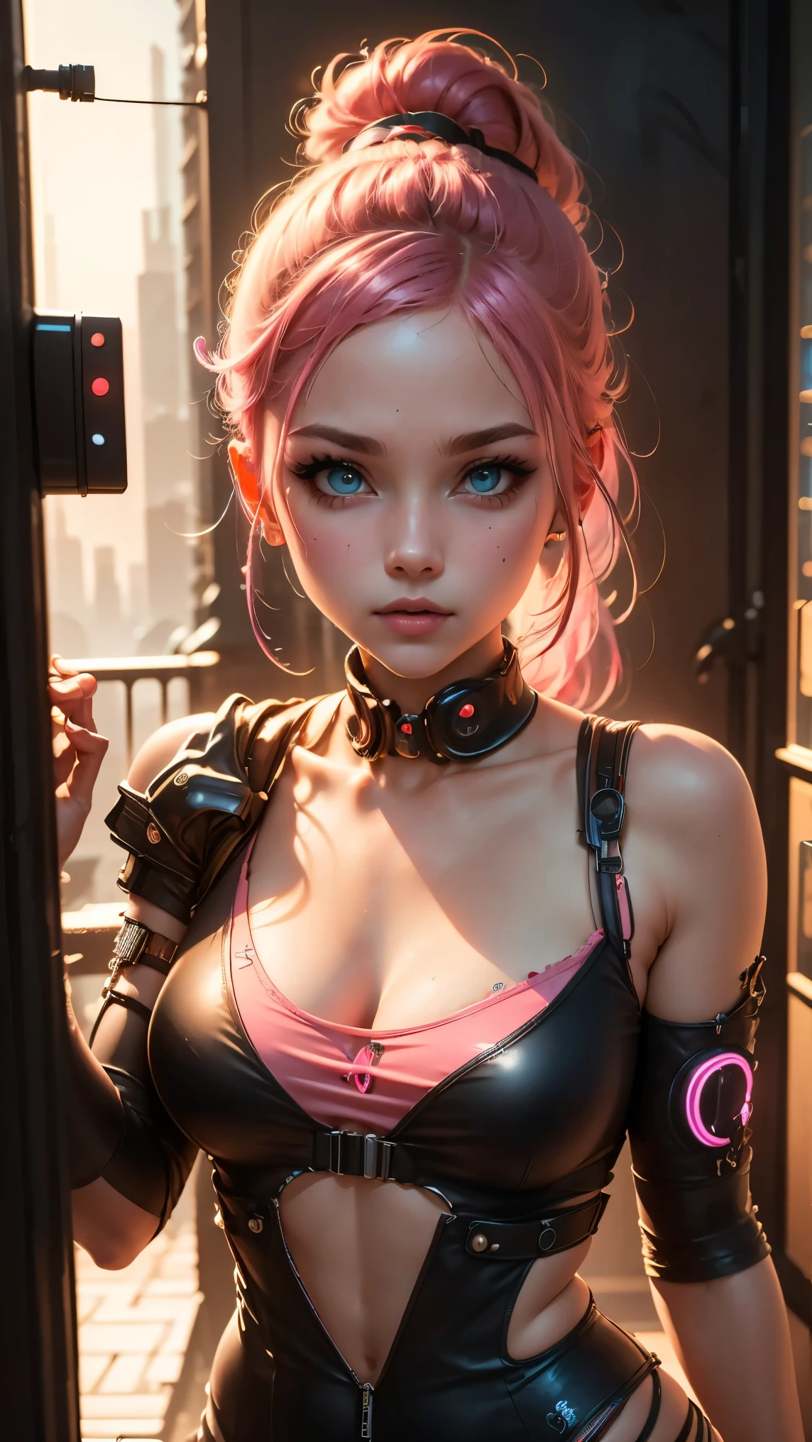 estilo cyberpunk scarlett johansson --auto --s2