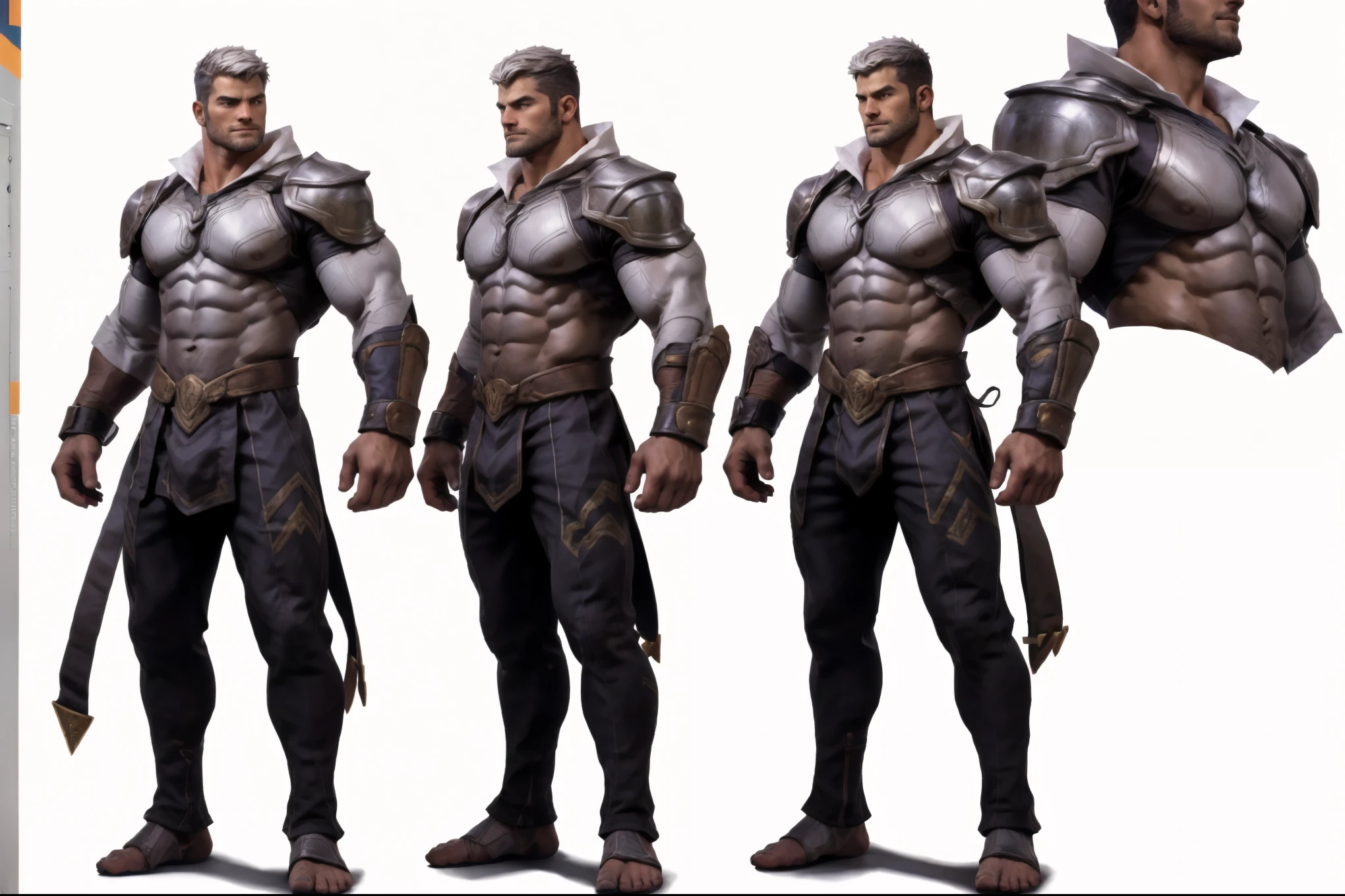 Sculpture design,Figures,GK model,The whole body of the character,Ancient hairstyles,Expose muscles,base,Wu Yifan,Handsome cybernetic boy looking at camera lingerie detailed muscular reality masterpiece,musculous