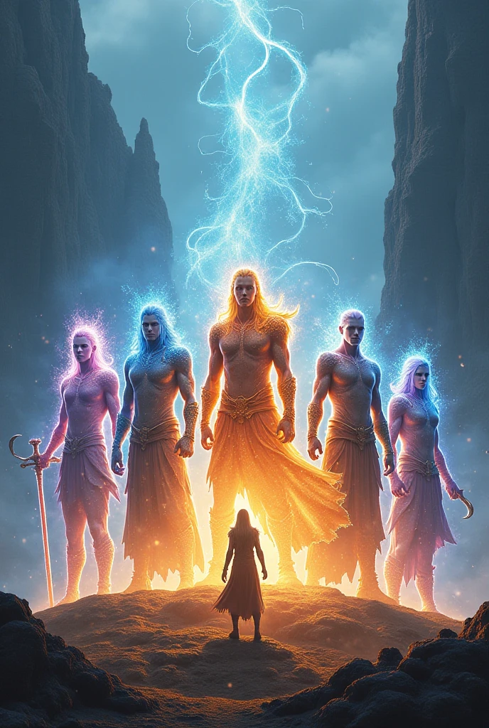 4 strong man who the King of 4 elements. They is combating with monsters