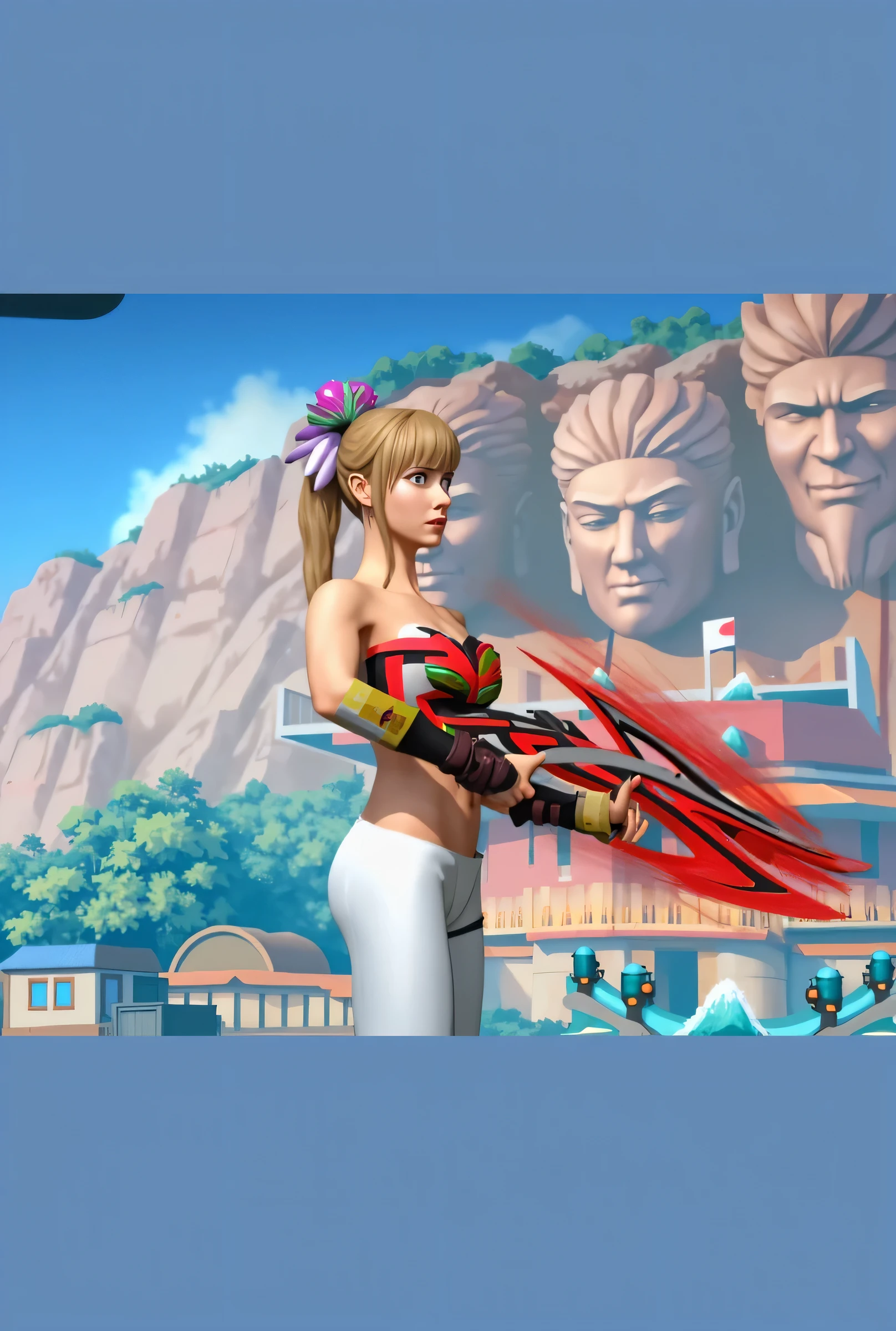 mercy, bionde, overwacth, red bikini