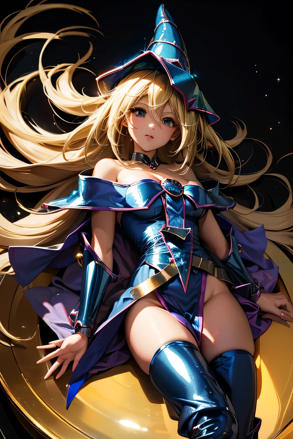 dark magician girl dans Yu gi oh, (8K), (best quality), (Realistic), (photoRealistic: 1.37), Ultra detailed, une fille, spectateur regardant, tout le corps, position du missionaire, Breasts spread apart, Position de cow-girl, lying on a bed, position TWERK, aux seins nus, trentenaire, vraiment gros boobasterpiece), anime girl avec de gros seins, jolie fille anime, Ilya Kuvshinov. 4km, [ Digital art 4km ]!!, Style Anime 3D Realistic, Jolie fille d’anime, germe d&#39;extremely detailed art, oppaï, Style animé 4K, Rendu photo Realistic Anime girl, Anime hyper Realistic, animated style. 8K