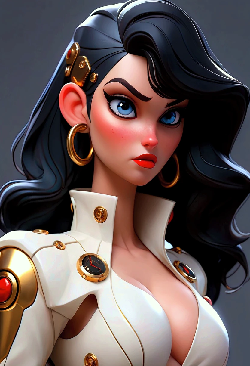 Famous sexy female characters in tight clothing, Depicted in a special artistic way,Taking her allure and mystique to new heights. Unique art style shapes the characters,Adds unique style and visual impact, Enhance her sexiness and charm. Artistic interpretation brings out the fascinating features and temperament of the characters in a way that fascinates the audience, Showing her idol status in a fresh and charming way. This innovative form of artistic expression, Created by a visionary artist known for pushing boundaries, Capturing the essence of the character's charm with creativity and sophistication