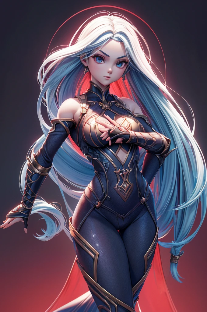 Elsa-Lich King Fusion, Cabelos brancos da Elsa, Roupas do Lich King, particulas de gelo, melting, 1girl, Beautiful, (master part:1.2), (melhor qualidade:1.2), ((pose de luta)), ((campo de batalha)), cinemactic, olhos perfeitos, pele perfeita, perfect lighting, sorrir, luz, cor, pele texturizada, detalhe, Beleza, maravilha, ultra-detalhado, rosto perfeito