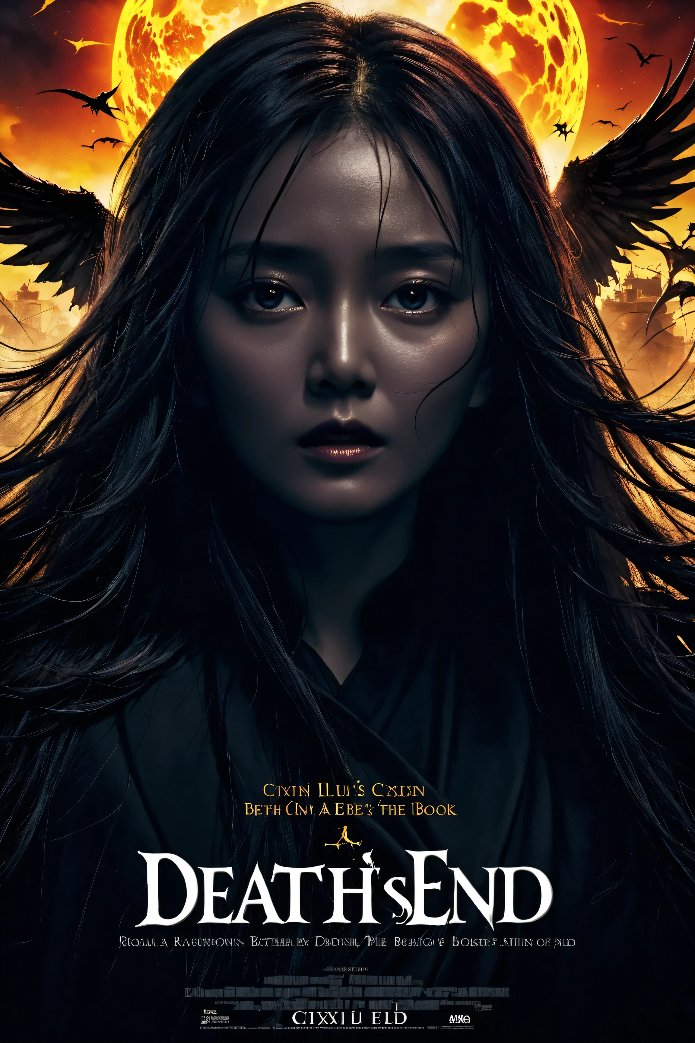 Create a movie poster for Death's End, a movie based on the plot of the book Death's End by Cixin Liu.