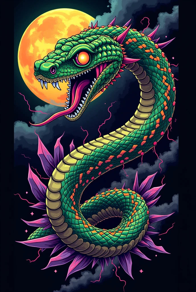 Traditional Japanese tattoo design, realistic tattoo art of green Chinese dragon with (((Blue eyes))) with pink thunder effect ,he is with open mouth looking very fierce and angry, the background is Japanese cloud tattoo, (Unity 16K Wallpaper, masterpiece, Best Quality, high quality, Ultra-detailed, extremely details), a tattoo design, Traditional Japanese tattoo design, realistic tattoo art of green Chinese dragon with (((Blue eyes))) with pink thunder effect ,he is with open mouth looking very fierce and angry