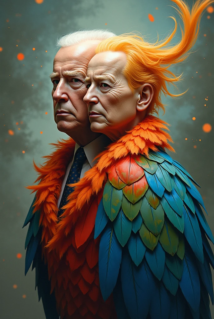 Joe biden and Donald Trump in a bikin contest 
