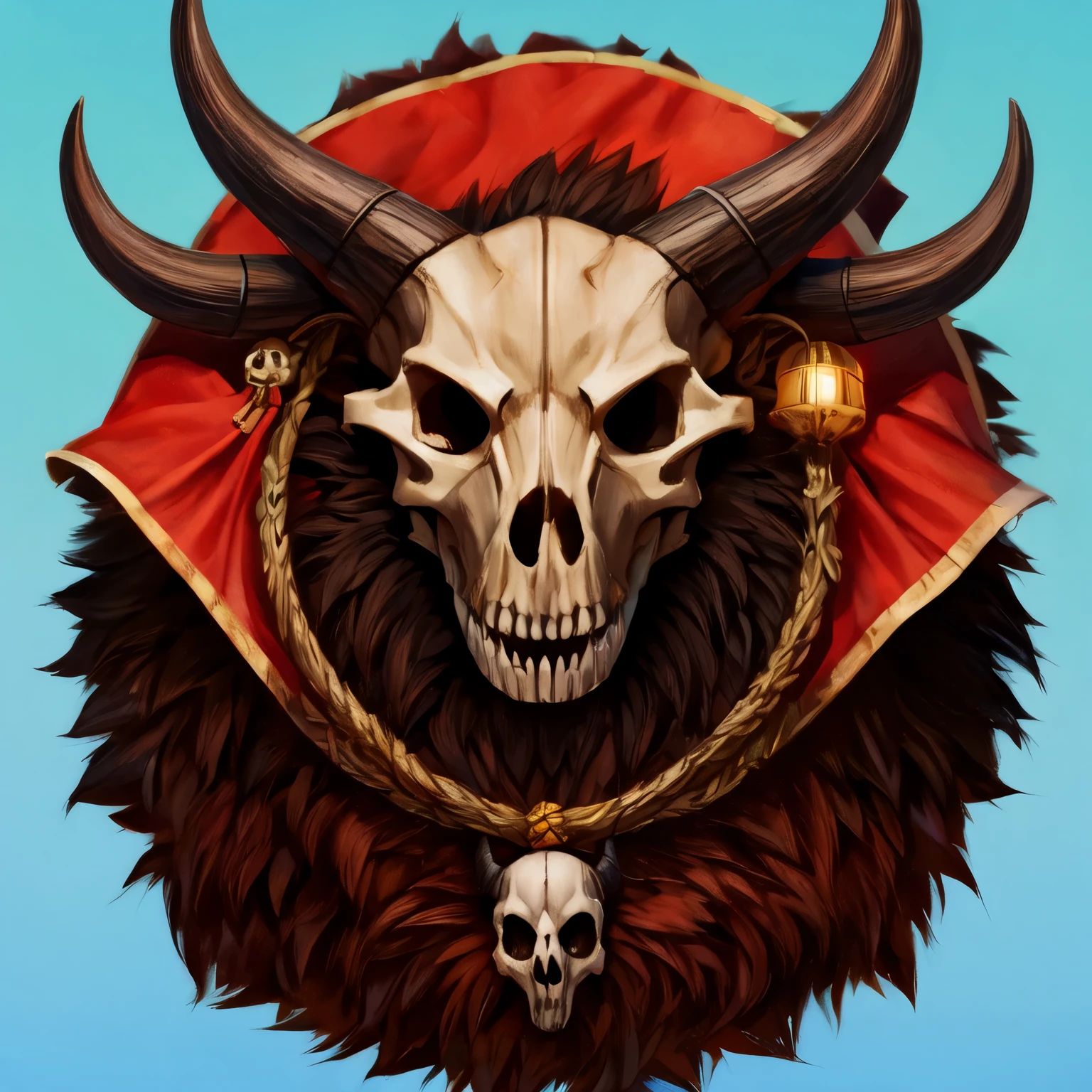 Create logo skull Viking geometric 1D minimal
