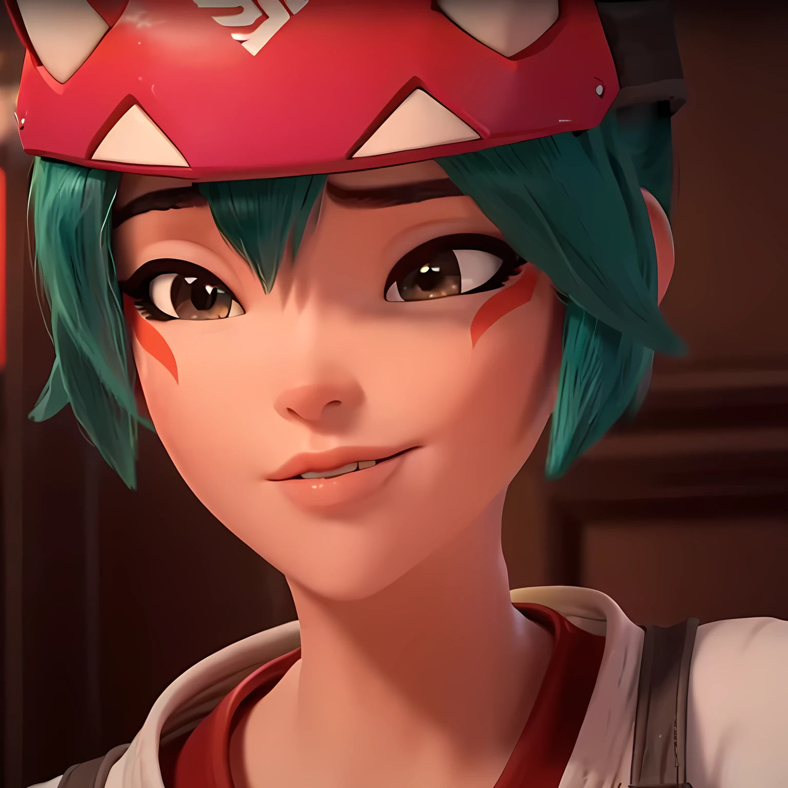 ((Top Quality, 8k, Masterpiece: 1.3)), Beauty, Hide Face, 1 Girl kiriko, Beautiful: 1.3, Slender Abs: 1.1, Camisole, Cleavage, Black Hair short , (While Sitting on the Bed looking at a Tori gate), Ultra Detailed Face, Highly Detailed Lips, Detailed Eyes, Double Eyelids
