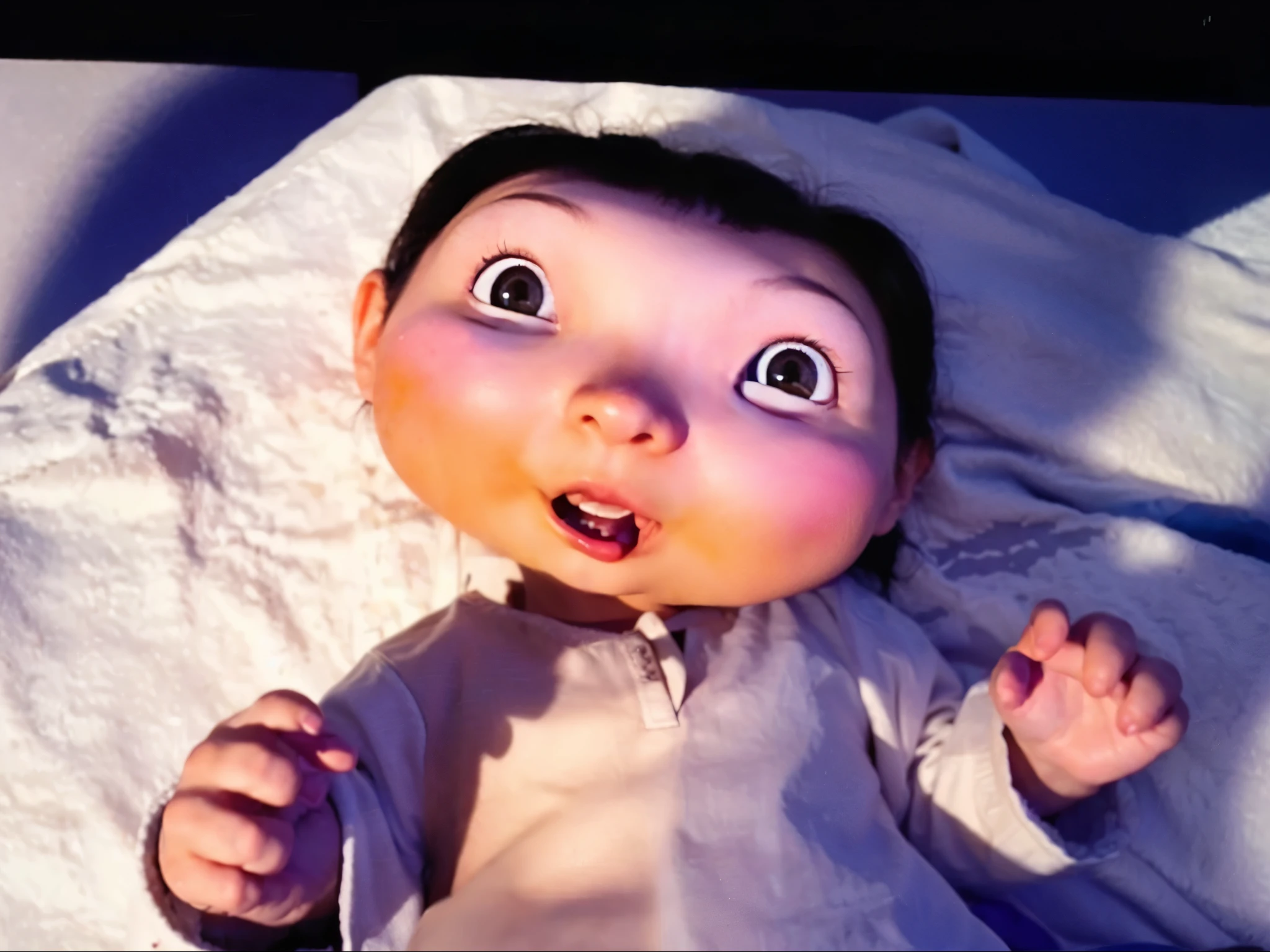 a close up of a person holding a doll and a small , animated film, animated movie, animation film, disney pixar weta, teaser, tv commercial, award winning animation, fanart, illustartion, inspired by Rudy Siswanto, hiro, ad image, switch, pixar weta portrait, disney weta 8 k, lofi, trailer, movie promo