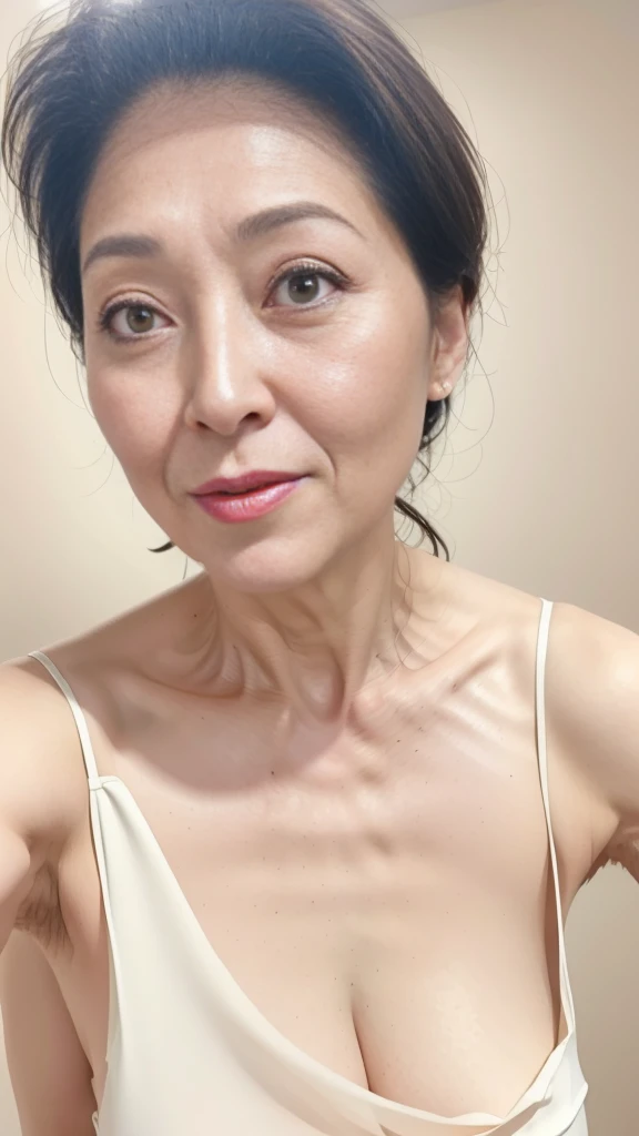 ((best quality, 8k, masterpiece :1.3)), Clear focus :1.2, Beautiful woman with perfect body :1.4, Slim abdominal muscles :1.2, ((Layered Hairstyle, Large Breasts :1.2)), (Wet White Button-Down Shirt :1.1), (rain, street:1.2), Wet :1.5, Highly detailed face and skin texture, Delicate eyes, double eyelids