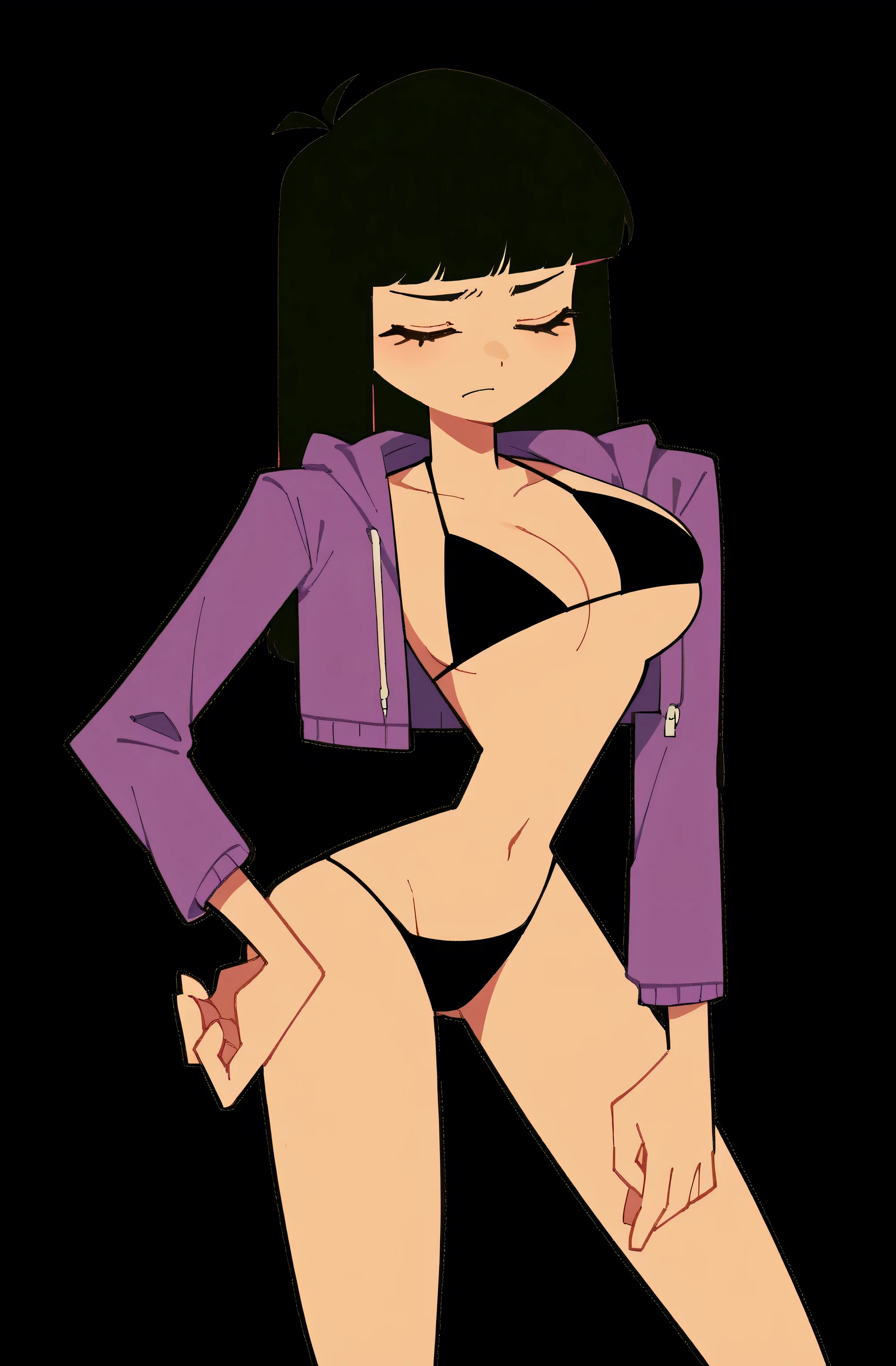 high quality, Masterpiece, (1 mature female, naked), outdoor, science fiction city, (Cyberpunk Night City:1.1), depth of field, Cover an eye for hair , whole body, Standing, legs open, dance, long black hair, Low Dutch angle, fishing net socks (Transparent:1.1), huge breasts, heels de tiras, long eyeslashes, Gothic, nipple piercing, ear piercing, sweat, outdoor,micro bikini, arm tattoo, pubic tattoo, shoulder tattoo, Toque underboob, ojos de high quality,blue eyes, glasses,rabbit ears, Playboy Bunny, maid, bondage, heels,