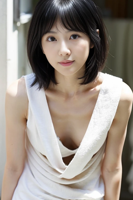 30-year-old beauty, beauty, beautiful actress-like face, 170cm, 50kg, Ccup bust, moderate breasts, naked, full body, super high quality, 8K image, beautiful shape, white beautiful skin, semi-long hair, looks like a female announcer, Japan person, gentle, quiet, black hair, tall slender beauty, lower body ultra-thin, More delicate bodies, more Japan faces,