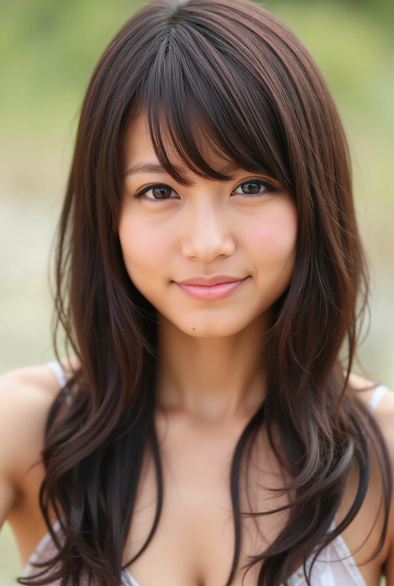 Cute Blasian Photo of a Beautiful Blasian thai woman, Thai Woman with big eyes, Summer, , film grain, Black woman, neat afro, woman with Thai features, 18 years old, Ilford HP5, 80mm, detailed top, (Best Quality, 8K, Masterpiece:1.3)), Focus: 1.2, Perfect Body Beauty: afro, black girl, ebony, ((big eyes)) ((afro)) , Double Eyelids )),1)1.3), Blasian woman, Highly Detailed Face and brown Skin Texture, brown Skin,nice hair ,thai woman,sultry eyes, detailed big eyes, beautiful, Blasian girl, smooth face, cute eyes, Thai features
18yo, asian lifelike skin