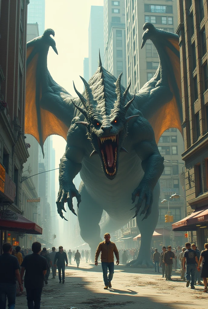 Ultra high definition Photograph of a Absolutely massive dragon towering over the city of London at night, panoramic shot, giant dragon, incredible scale, arching over the cityscape, backlit by lightning, view from the side, attacking the city, complex character design, 4 arms, a tail, original character, (rain), dramatic scene, cinematic, terrifying, glowing from inside body, not humanoid, famous landmarks, destruction, photo-realistic, incredible detail, lighting details
