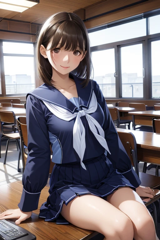 una imagen　School Lolicon Girl School　Un traje de marinero pervertida