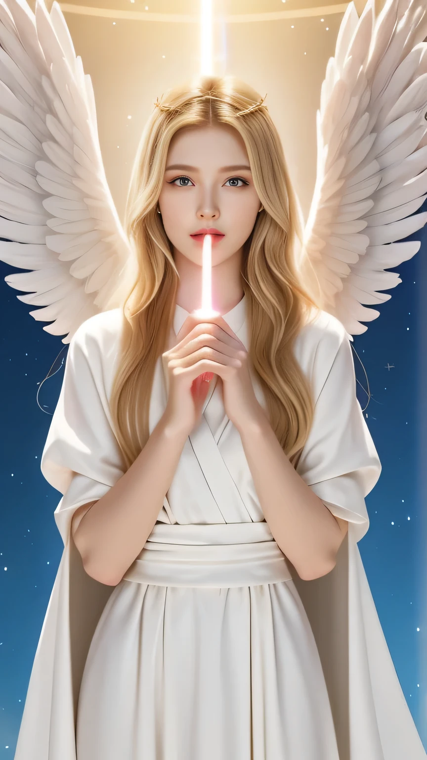 • Gentle Angels: with long blond hair ,White wings,Holding a lightsaber,Overlooking the Earth , Sacred and Solemn ,Guardian humanity。 • Battle Angels : spreading its wings ,Lightsabers shine,Fight demons,Justice is awe-inspiring,Fearless and brave,Holy Light。 • Guardian Angels : Pure White Robes ,Aura surrounds, Soothing the Wounded , Gently Guarding ,Light of Hope,Be merciful, sacred aura ,