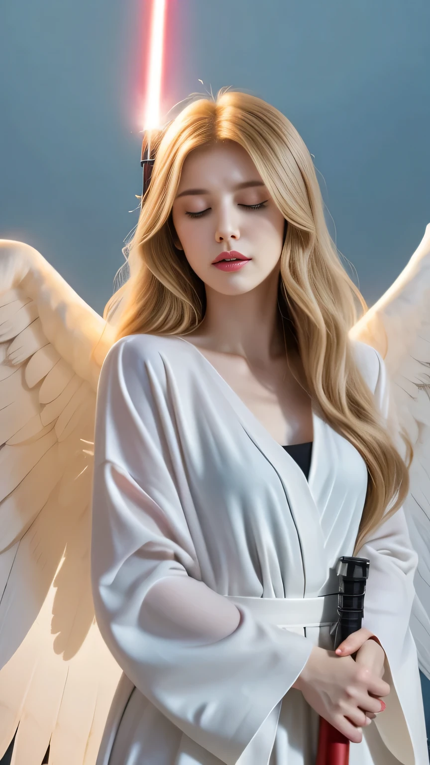 • Gentle Angels: with long blond hair ,White wings,Holding a lightsaber,Overlooking the Earth , Sacred and Solemn ,Guardian humanity。 • Battle Angels : spreading its wings ,Lightsabers shine,Fight demons,Justice is awe-inspiring,Fearless and brave,Holy Light。 • Guardian Angels : Pure White Robes ,Aura surrounds, Soothing the Wounded , Gently Guarding ,Light of Hope,Be merciful, sacred aura ,