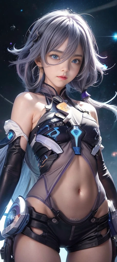 There is a woman sitting on a chair，Wearing a cat's costume, cyberpunk anime girl, female cyberpunk anime girl, cyber school girl, Cyberpunk 2 0 y. o model girl, dreamy cyberpunk girl, Digital cyberpunk anime art, muted cyberpunk style, Cyberpunk costumes, anime cyberpunk art, trending on cgstation, cyberpunk anime girl mech, cyberpunk anime art, cyberpunk femme fatale