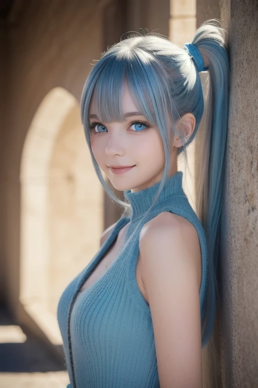 Dappled Light, photo portrait of the weiss schnee \(rwby\), colorful, realistic round eyes, dreamy magical atmosphere, superheroine costume, (skin texture) (film grain), (warm hue, warm tone:1.2), close up, cinematic light, sidelighting, photo by Alec Soth