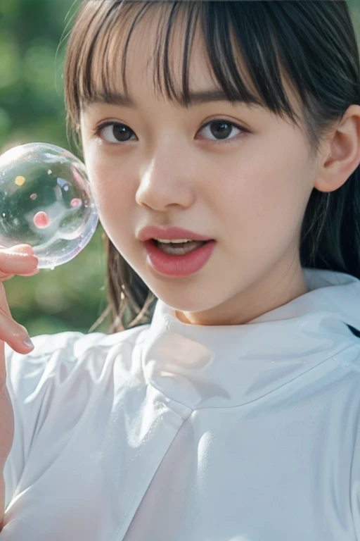 ((Top image quality、8K、masterpiece:1.3))、Realistic high-quality photos、top-quality、3 girl、Sports Day in Kindergarten、