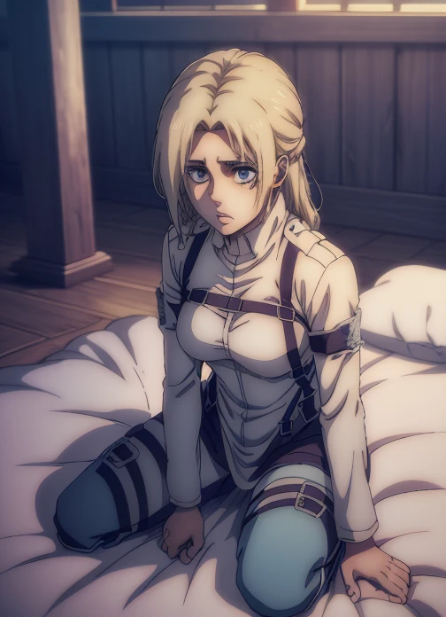 from the outside,(((dressed))),White lace bra,White lace panties,(((1 Girl,1 orc,??? from behind, inevitable vaginal )))，NFV,???,,(((Chain binding ))),(hands for the return:1.3)，(Regretful expression)，discreet things,on the knees ,chained, tightly bound and limited ,masterpiece,ultra detailed eyes, luminous ,The Most Detailed Face,the most detailed skin,highly detailed hair, Kyoto animation,top quality, a high resolution, anime coloring pages,purple evergreen garden, (((Hair, hair ribbon, Red ribbon, JEWELRY, white ascot, brooch, blue jacket, long sleeve, mechanical arm, White dress, long dress))),In the woods,,on the knees,